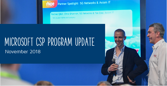 Microsoft CSP Program Update